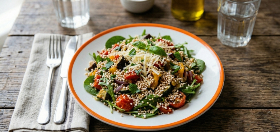Salát s pufovaným amarantem Grizly