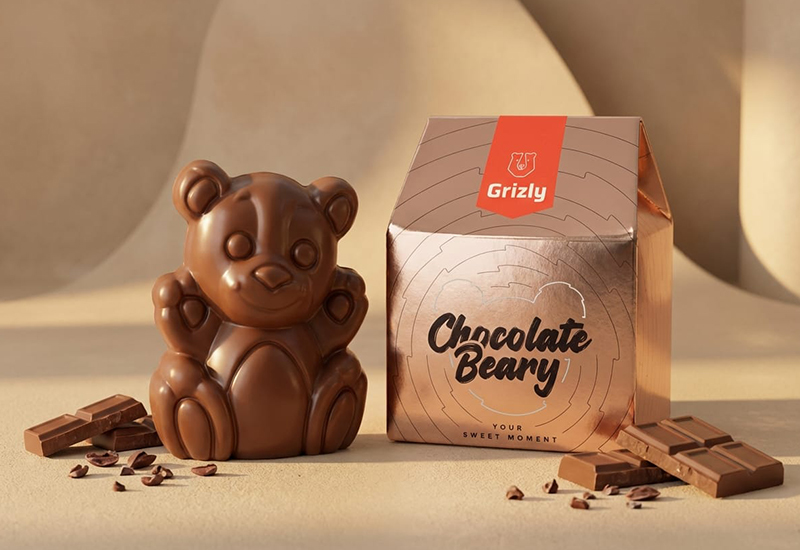 Csokimaci arany csomagolásban