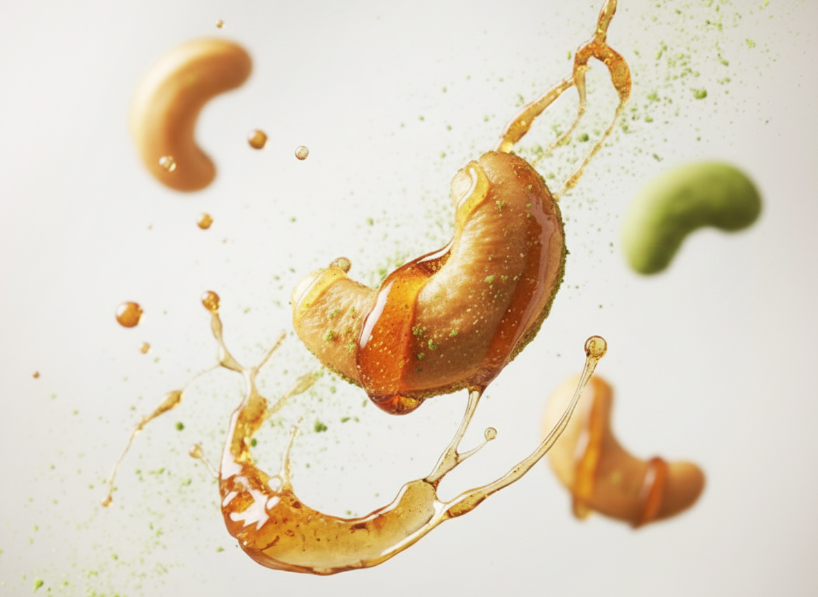 Wasabis kesudió datolyasziruppal