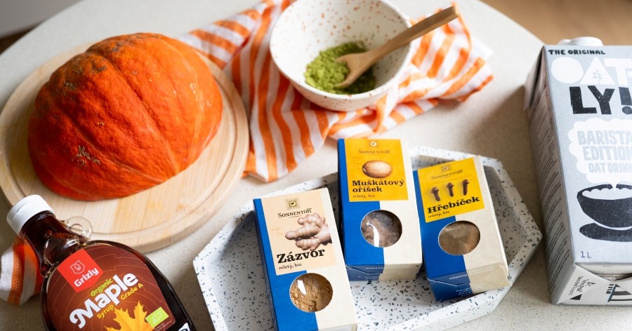 Matcha tea Grizly – Matcha pumpkin spice latte hozzávalók