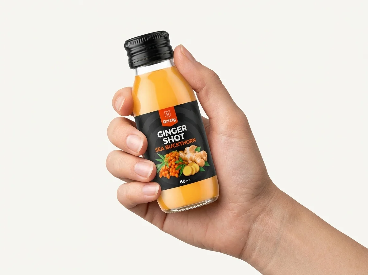 ginger shot a kezedben