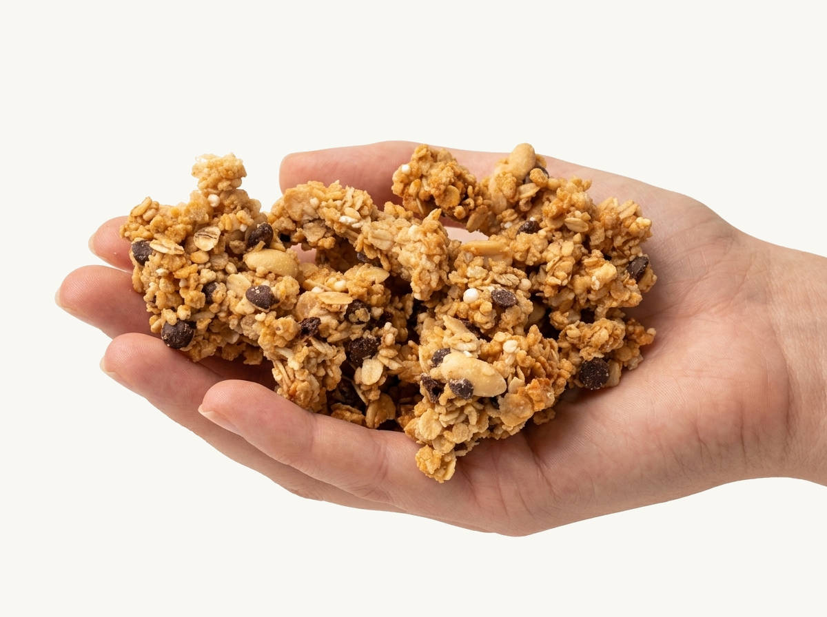 granola a tenyérben