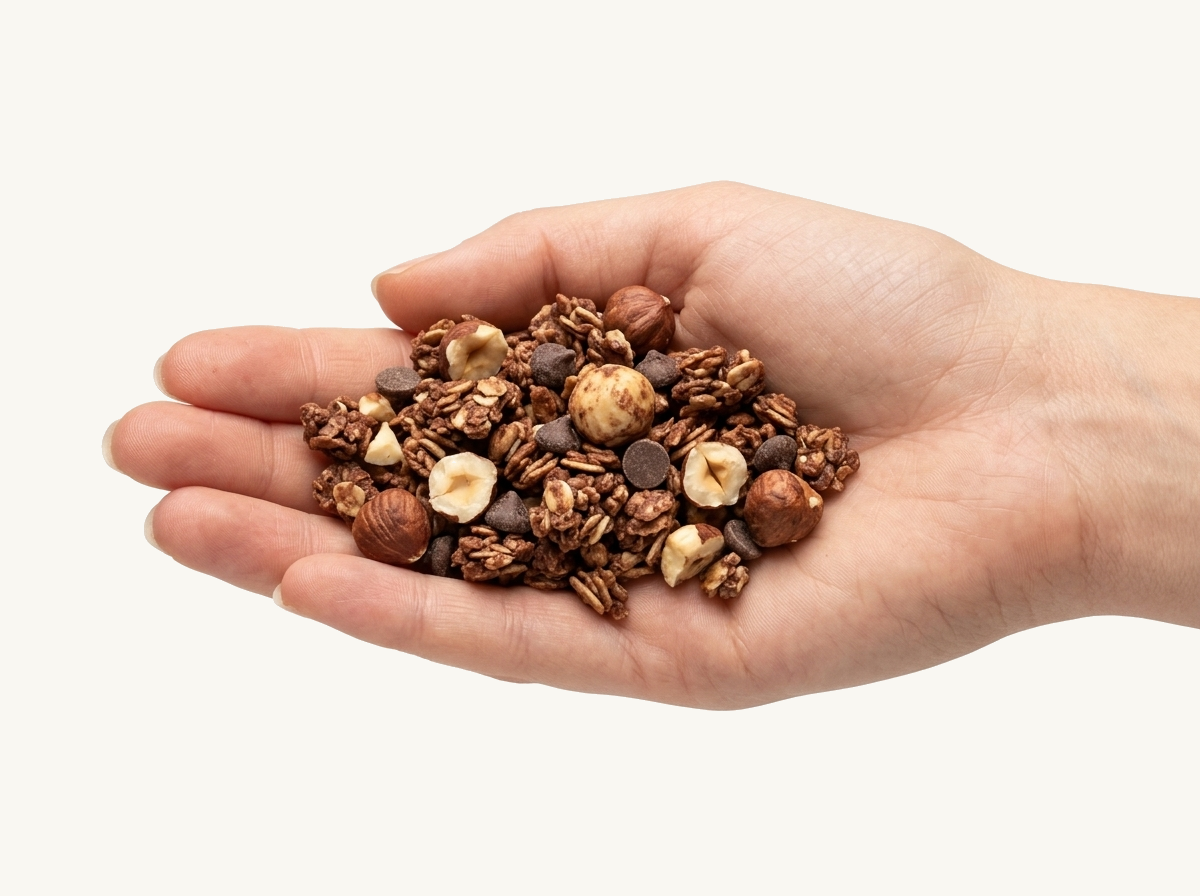 granola a tenyérben