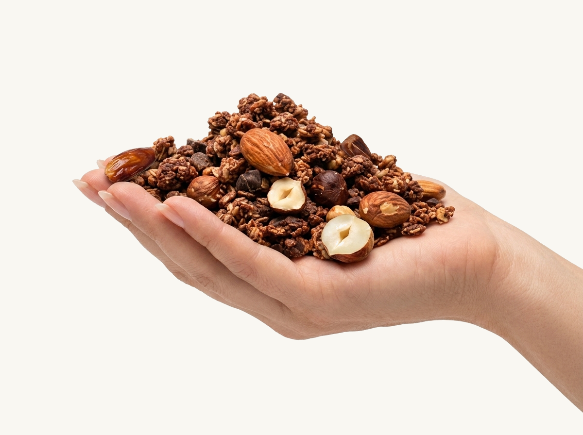 granola a tenyérben
