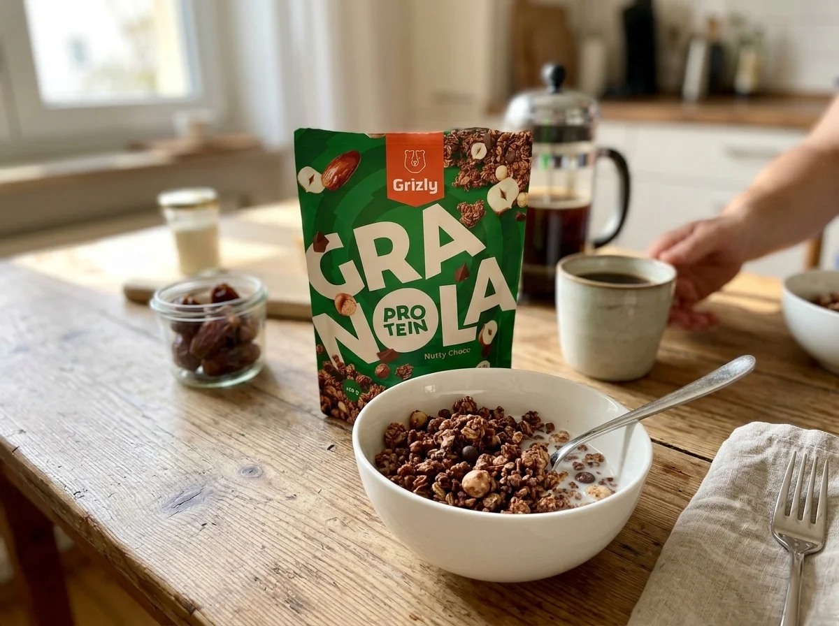 reggeli granola tál