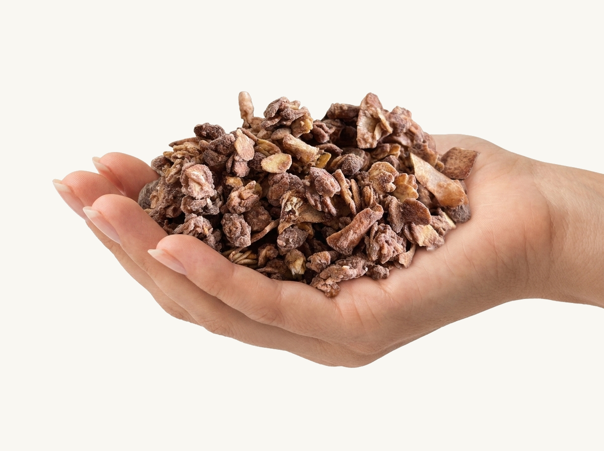 granola a tenyérben