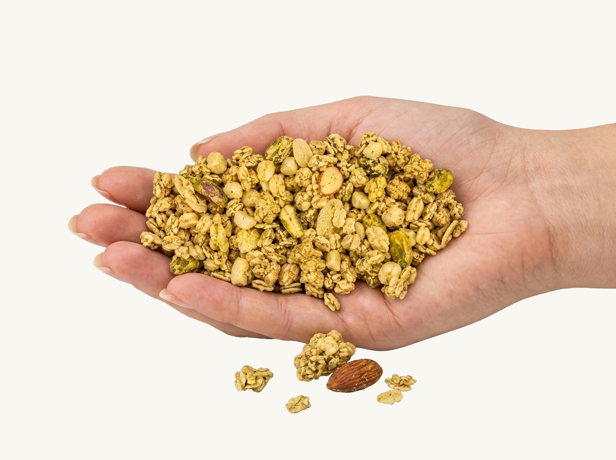 granola a tenyérben