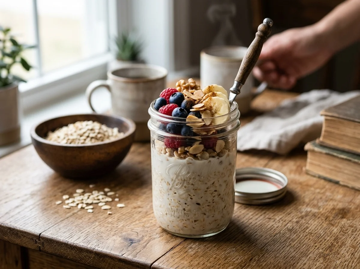 overnight oats tárolóban
