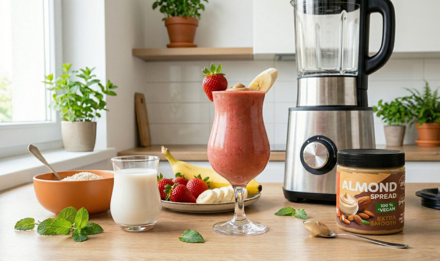 Eper banán smoothie recept Grizly