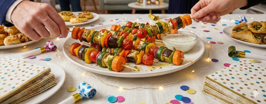 Zöldséges nyársak – Szilveszter a Grizlyvel