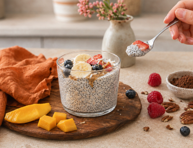Kényeztető chia pudding
