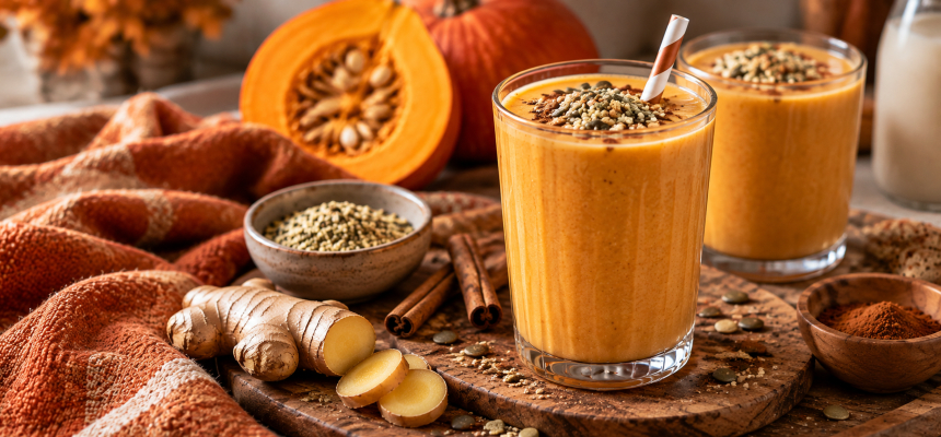 Sütőtök smoothie az őszi konyhában