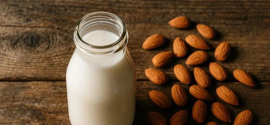 Mandulatej: recept, előnyei és felhasználása a főzés során