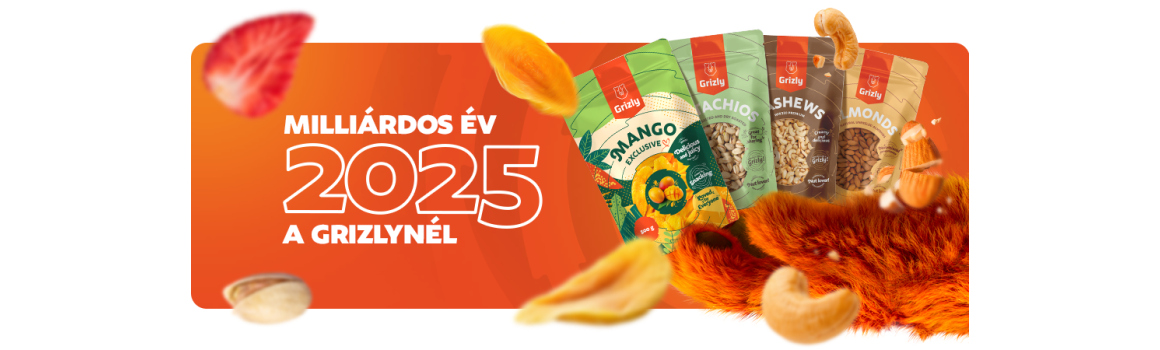 2025 a Grizlynél. Nektek köszönhetően átléptük az egymilliárdot