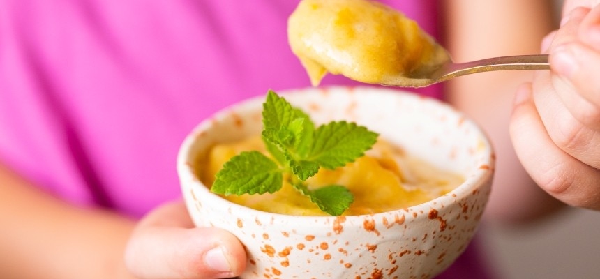 Mangó fagyi,  nice cream  bűntudat nélkül