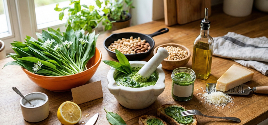 Medvehagymás pesto: A legjobb házi recept lépésről lépésre