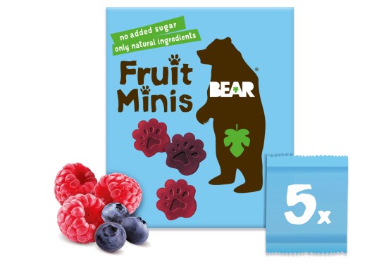 BEAR Minis gyümölcs málna és áfonya 20gx5