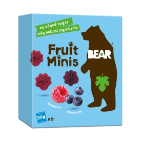 BEAR Minis gyümölcs málna és áfonya 20gx5