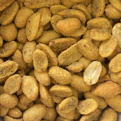 Chilis és mustáros pörkölt földimogyoró