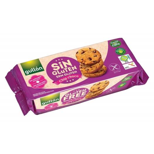 Chip choco gluténmentes kekszek csokoládédarabokkal, hozzáadott cukor nélkül