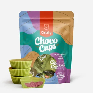 Choco Cups matcha & csokoládé málnával