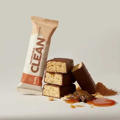 CLEAN Fehérjeszelet – karamell ízben 6 x 55 g