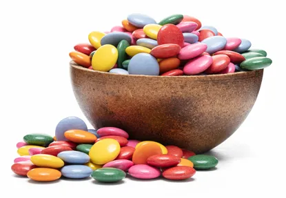 Csoki drazsé természetes festékekkel