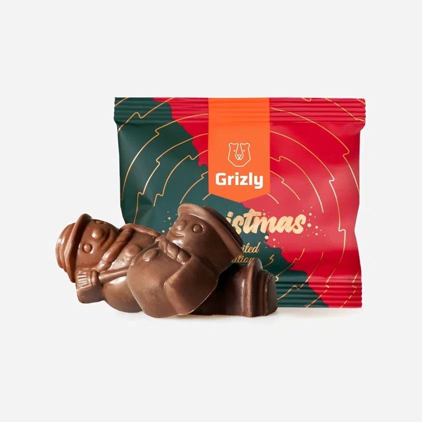 Csokoládé hóember töltelékkel