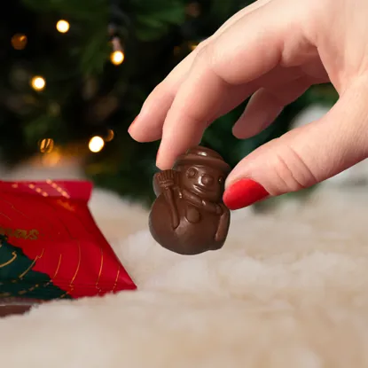 Csokoládé hóember töltelékkel