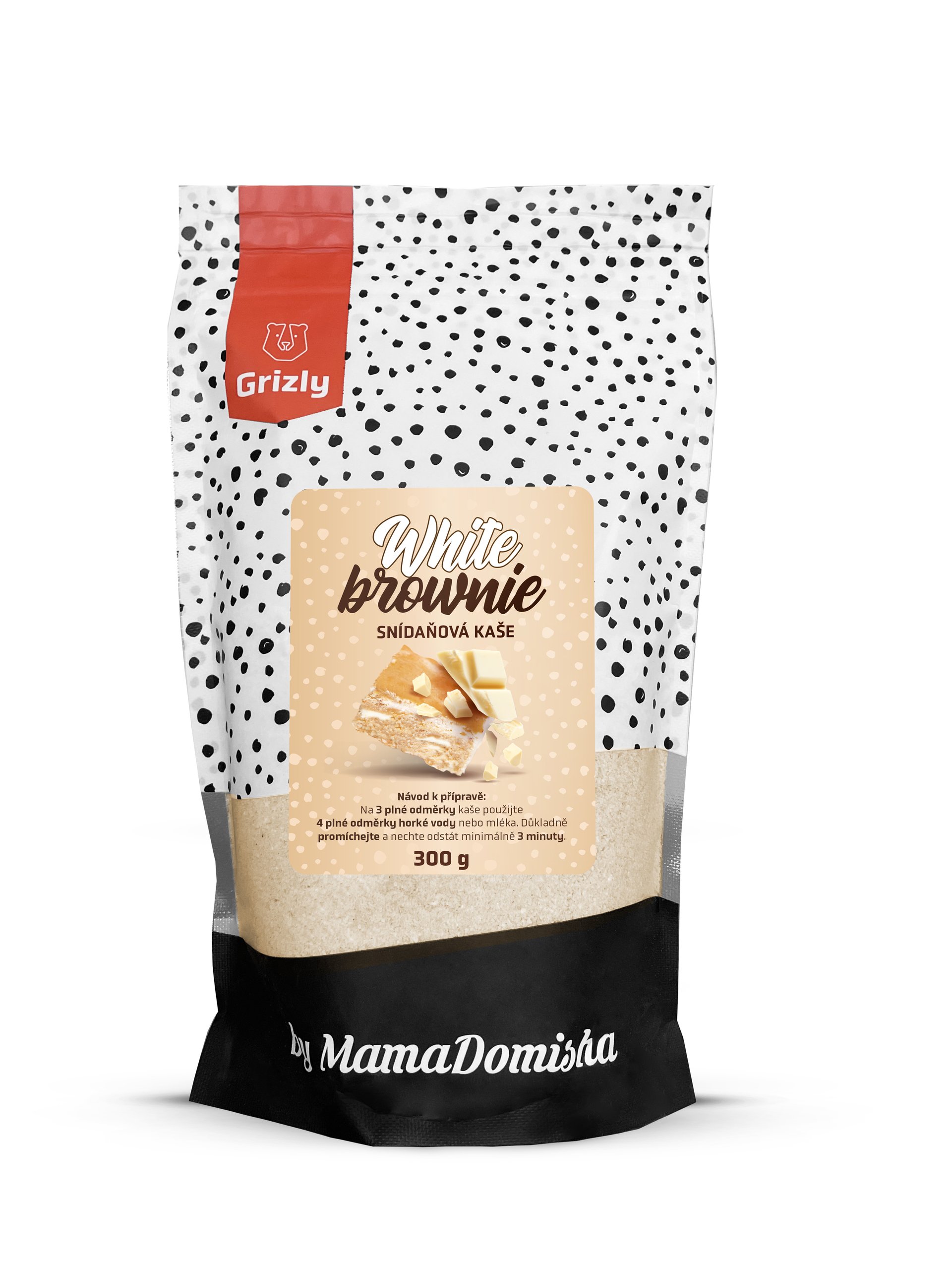 GRIZLY Fehér brownie zabkása, @mamadomisha 300 g