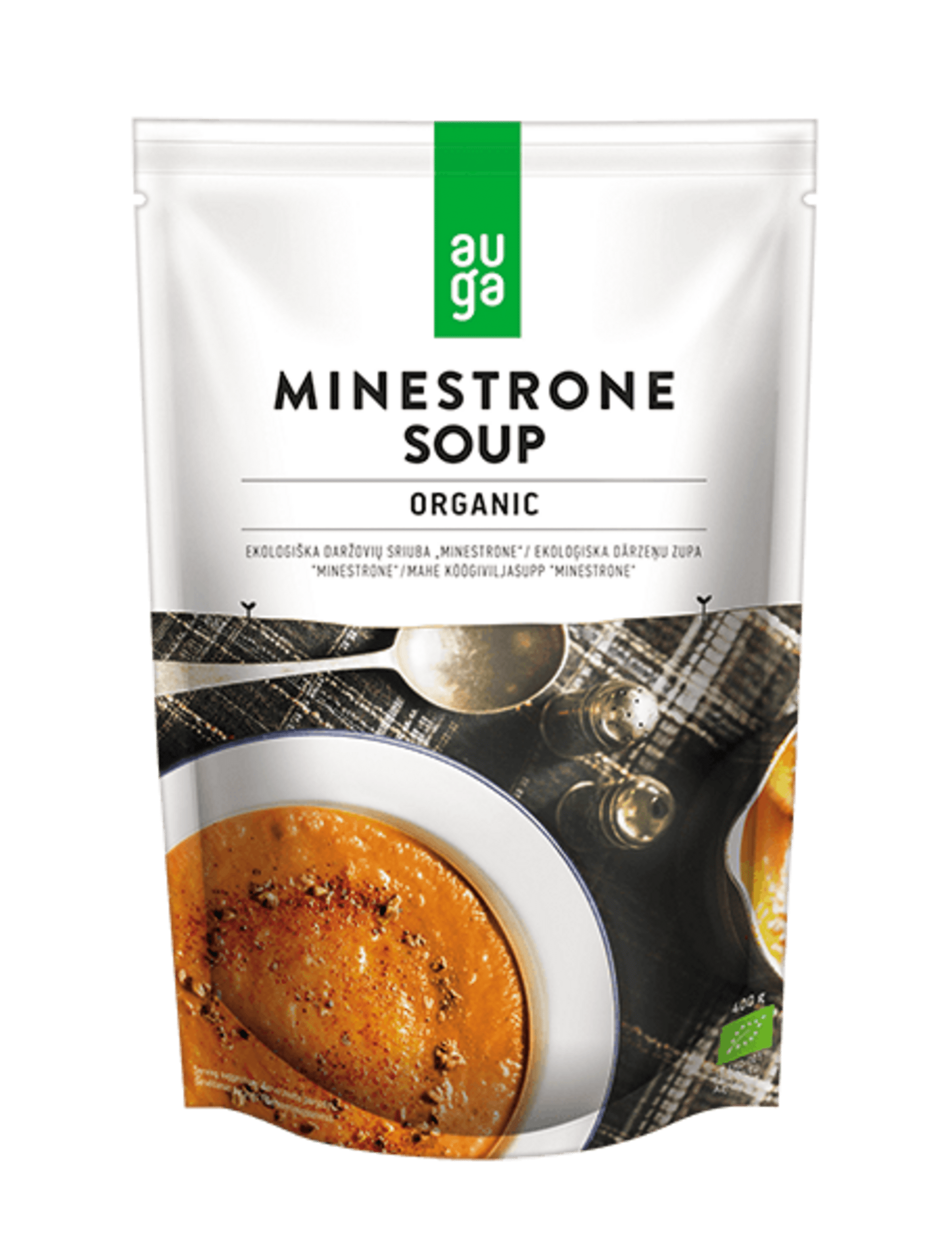 Auga bio vegán zöldséges minestrone leves 400 g