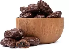 GRIZLY Datoly keserű csokoládéban 500 g