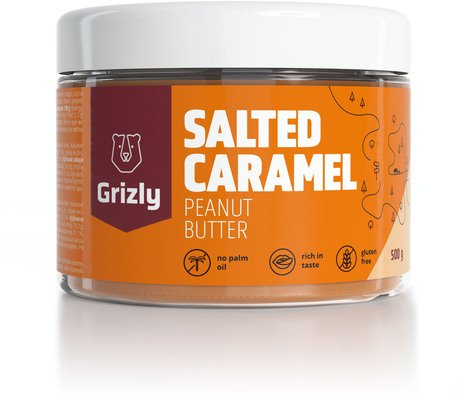 GRIZLY Földimogyoróvaj - sós karamell 500 g
