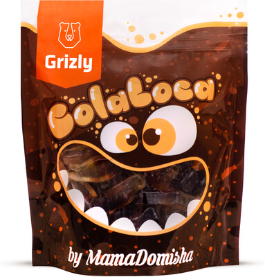 GRIZLY Zselés cukorka Cola Loca by @mamadomisha 200 g