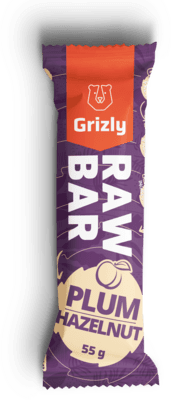 GRIZLY Raw Bar szilva 55 g