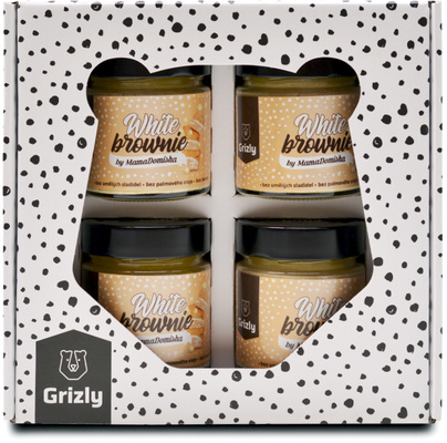 GRIZLY White Brownie ajándékcsomag @mamadomisha 4×250 g