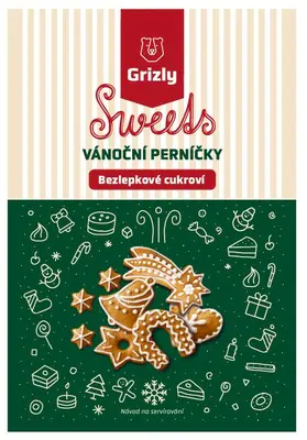 GRIZLY Sweets Gluténmentes Karácsonyi mézeskalács keverék 560 g