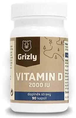 GRIZLY Vitamin D3 2000IU 90 kapszula