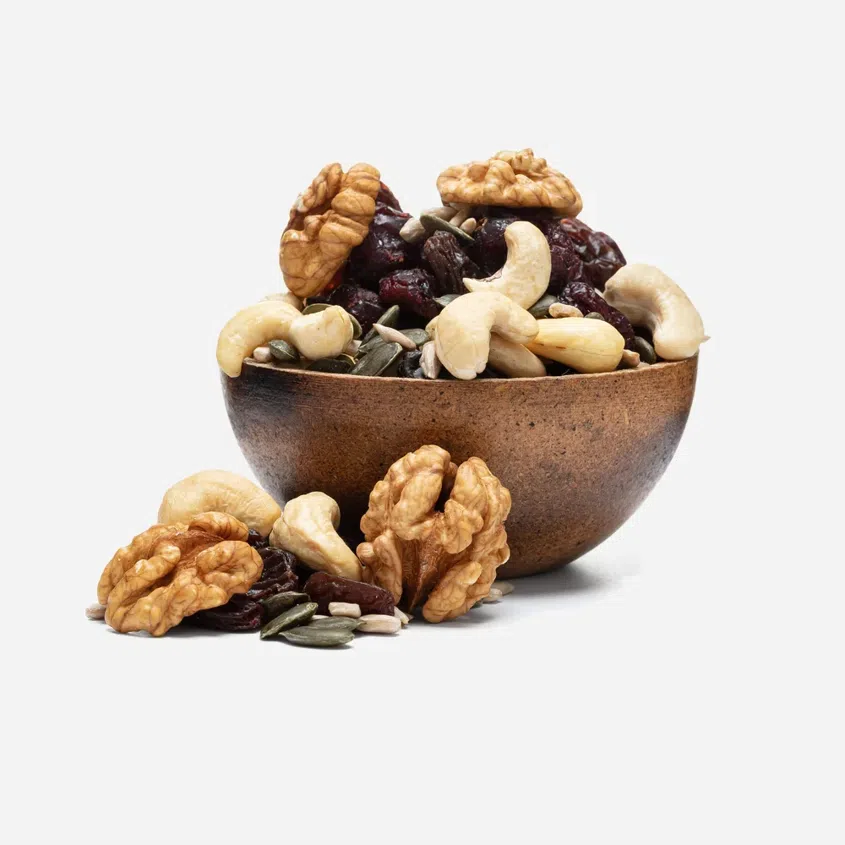 Diófélék, magvak és szárított gyümölcsök keveréke