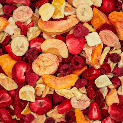 Fagyasztva szárított gyümölcskeverék