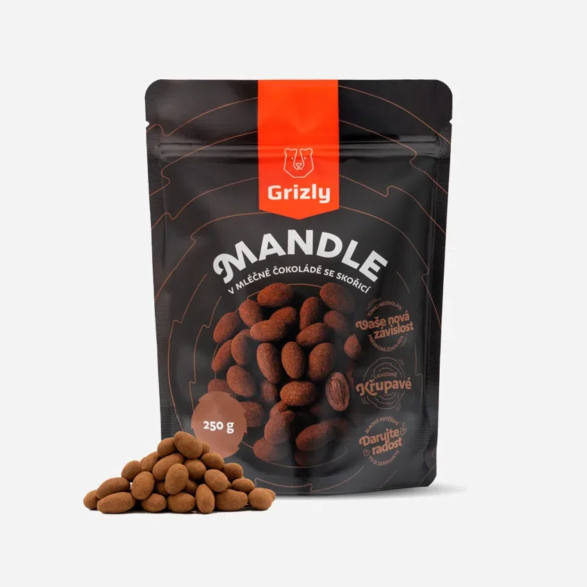 Fahéjas tejcsokoládéval bevont mandula