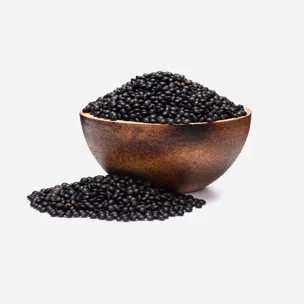 Fekete Beluga lencse BIO