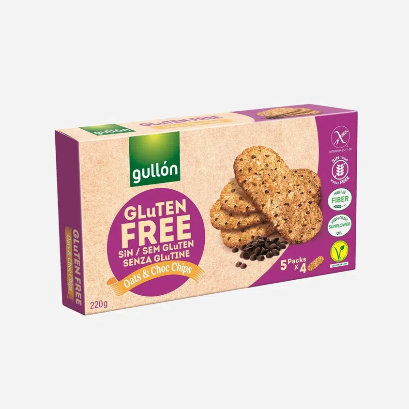 Gluténmentes keksz csokoládédarabokkal