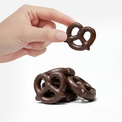 Gluténmentes perecek étcsokoládéban