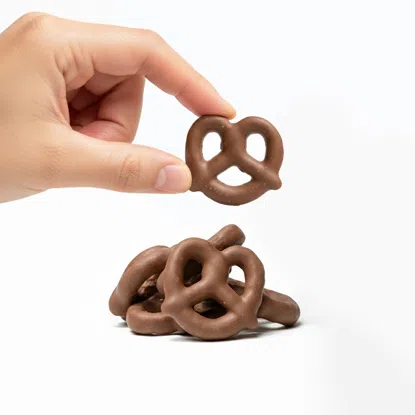 Gluténmentes perecek tejcsokoládéban