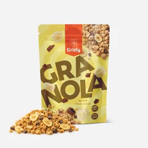 Granola banán és csokoládé