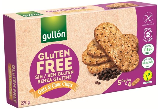 Gullón Avena & Chip Choco glutén nélkül 220 g