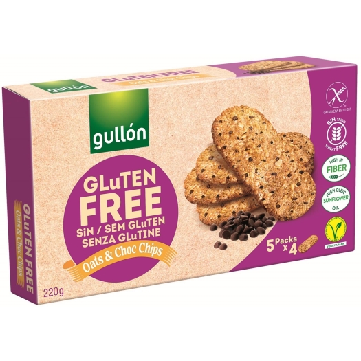 Gullón Avena & Chip Choco glutén nélkül 220 g