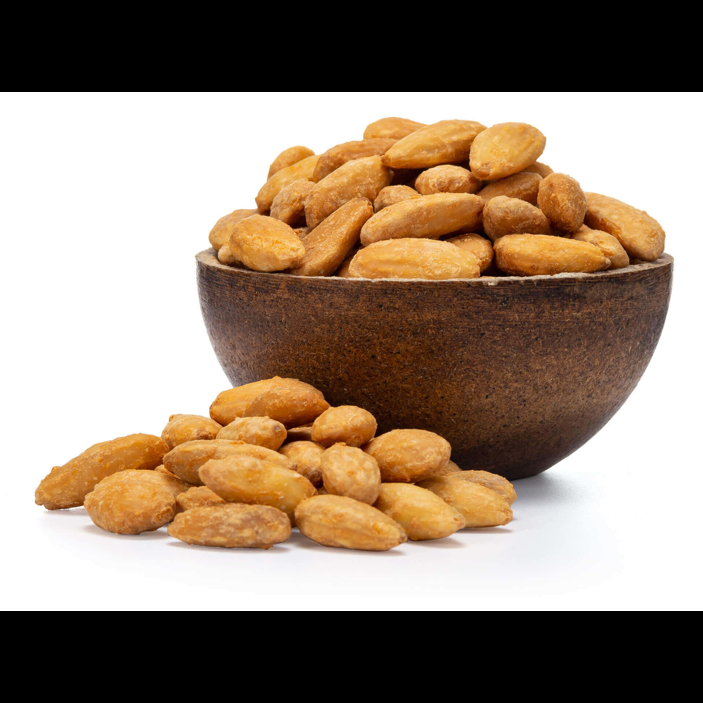 Hámozott pörkölt mandula pirospaprikával