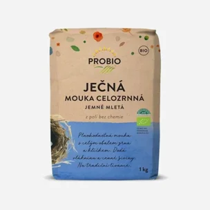 Ječná mouka celozrnná jemně mletá  BIO